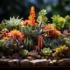 Obraz premium A variety of succulents that people will love 가능