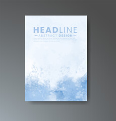 Cover template with watercolor background. Design for your cover, date, postcard, banner, logo.