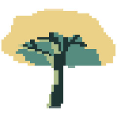 Fototapeta premium Pixel tree art