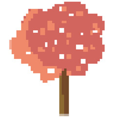Pixel tree art