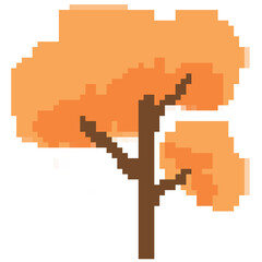 Pixel tree art