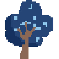 Obraz premium Pixel tree art