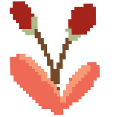 Obraz premium Pixel tree art