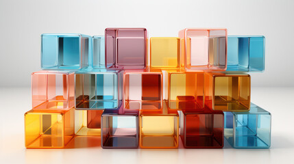 Harmonic Resonance: A Captivating Vector Parametric Cube Pattern. Generative AI