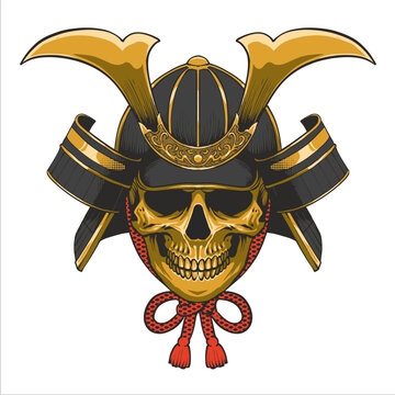 recommend clip art: Japanese Samurai Ronin helmet head armor