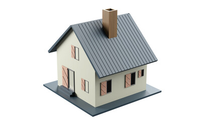 house concept saving money for investment, financial plan, clipping path, 3D rendering