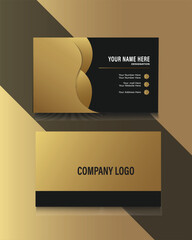 Creative Luxury business card design template.