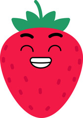 Strawberry Face Teeth Smile