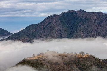 fog in the mountains