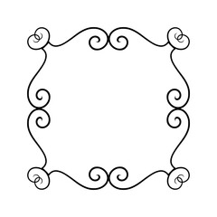 Frame shape icon isolated on white background