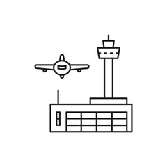 Airport icon. Plane vector icon. Airport sign design. Airport symbol pictogram. UX UI icon