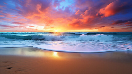 Sun-Kissed Bliss: Basking in the Warmth of a Pristine Beach