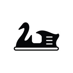 Pedal Boat icon vector stock illustration.