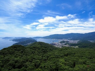 小豆島霊場第1番　洞雲山展望台からの風景【香川県小豆島】