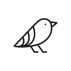 Bird vector icon. Birds flat sign design. Bird symbol pictogram. UX UI icon