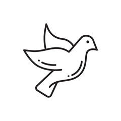 Bird vector icon. Birds flat sign design. Bird symbol pictogram. UX UI icon