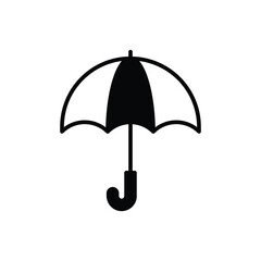 Umbrella icon vector stock illustration.