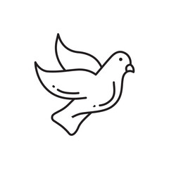 Bird vector icon. Birds flat sign design. Bird symbol pictogram. UX UI icon
