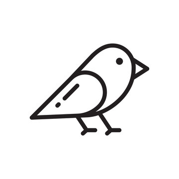 Bird vector icon. Birds flat sign design. Bird symbol pictogram. UX UI icon