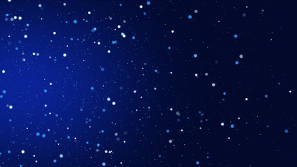 Dust blue particles. Abstract background of particles. Dots background. Futuristic digital dots background.