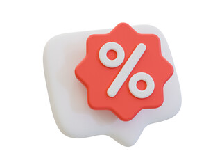 3d minimal online shopping concept. big sale. best offer. special discount. text box with a discount tag. 3d illustration.