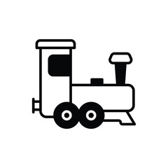 Train icon vector stock illustration.