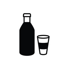 Softdrink icon vector stock illustration.