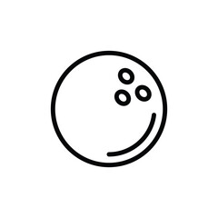 Bowling ball pin vector icon. Bowling pin flat sign design. Bowling symbol pictogram. UX UI icon