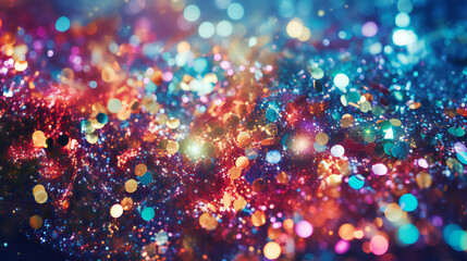 Colorful Glitter Glamorous  Background. Generative AI.