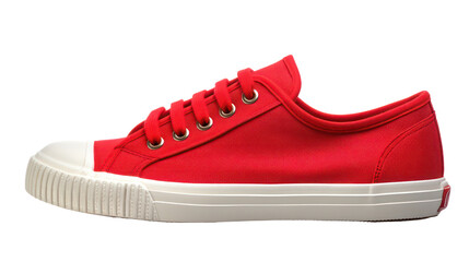 red canvas shoe