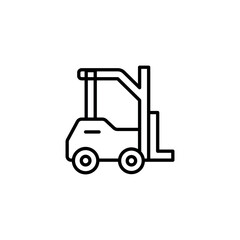 Forklift icon design with white background stock illustration