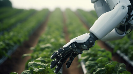 artificial intelligence farming concept illustration 