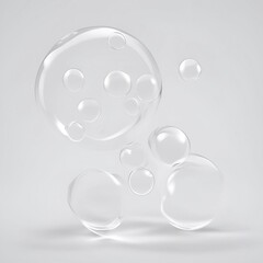 Germs virus bacteria molecule bubble structure hi tech background cosmetic mockup science lab illustration art generative ai