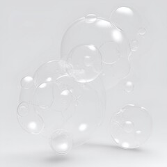 Germs virus bacteria molecule bubble structure hi tech background cosmetic mockup science lab illustration art generative ai