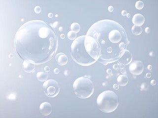 Germs virus bacteria molecule bubble structure hi tech background cosmetic mockup science lab illustration art generative ai