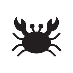 Crab vector icon. Crab flat sign design. Crab symbol pictogram. UX UI icon