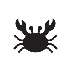 Crab vector icon. Crab flat sign design. Crab symbol pictogram. UX UI icon