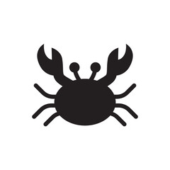 Crab vector icon. Crab flat sign design. Crab symbol pictogram. UX UI icon