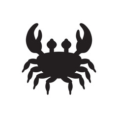Crab vector icon. Crab flat sign design. Crab symbol pictogram. UX UI icon