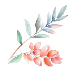 leaf watercolor,floral watercolour 