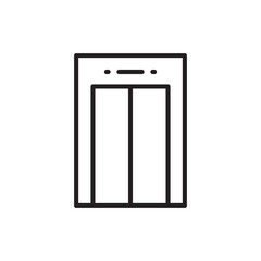 Elevator vector icon. Elevator flat sign design. Elevator symbol pictogram. UX UI icon