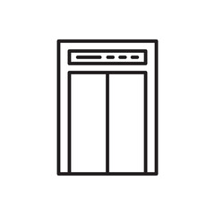 Elevator vector icon. Elevator flat sign design. Elevator symbol pictogram. UX UI icon