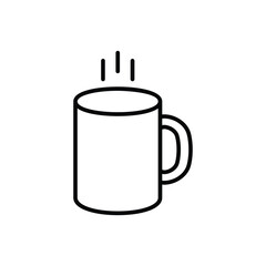 Hot Tea icon vector stock illustration.