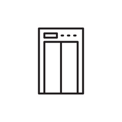 Elevator vector icon. Elevator flat sign design. Elevator symbol pictogram. UX UI icon