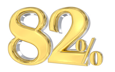 Anniversary Number 3D Gold 
