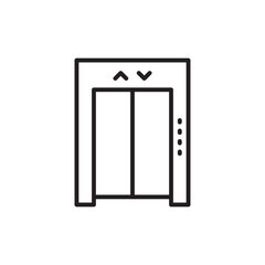 Elevator vector icon. Elevator flat sign design. Elevator symbol pictogram. UX UI icon