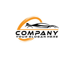 Car Garage Premium Concept Logo Design