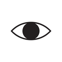 Fototapeta premium Eye vector icon. Eye flat sign design. Eyes symbol pictogram. UX UI icon