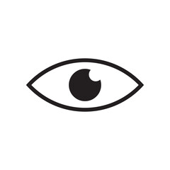 Eye vector icon. Eye flat sign design. Eyes symbol pictogram. UX UI icon