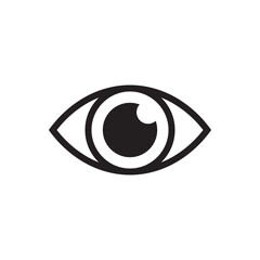 Eye vector icon. Eye flat sign design. Eyes symbol pictogram. UX UI icon